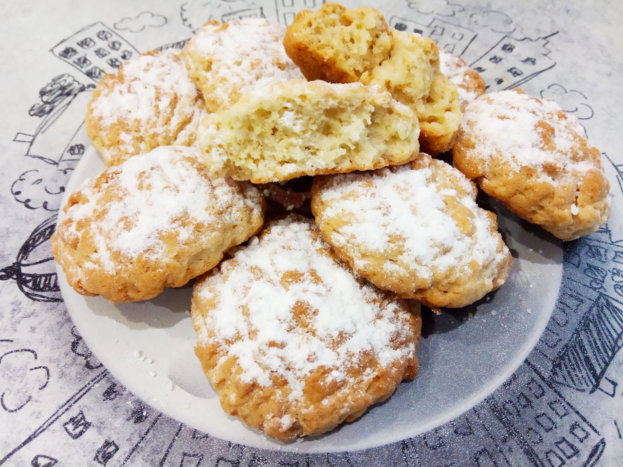Домашнее печенье с добавлением творога, рассыпчатое и вкусное