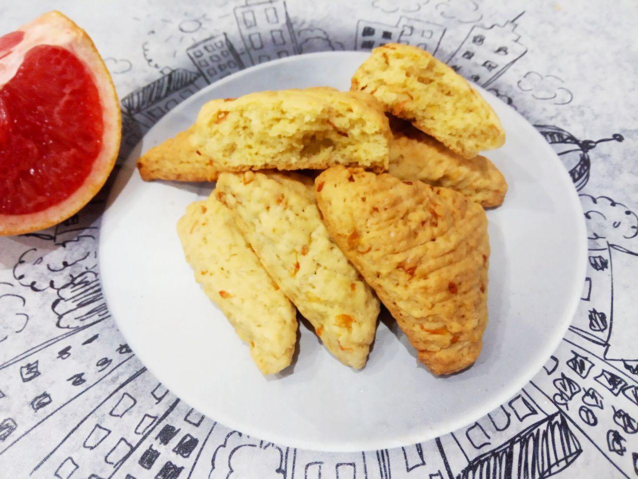 Простой рецепт грейпфрутового печенья, просто и вкусно