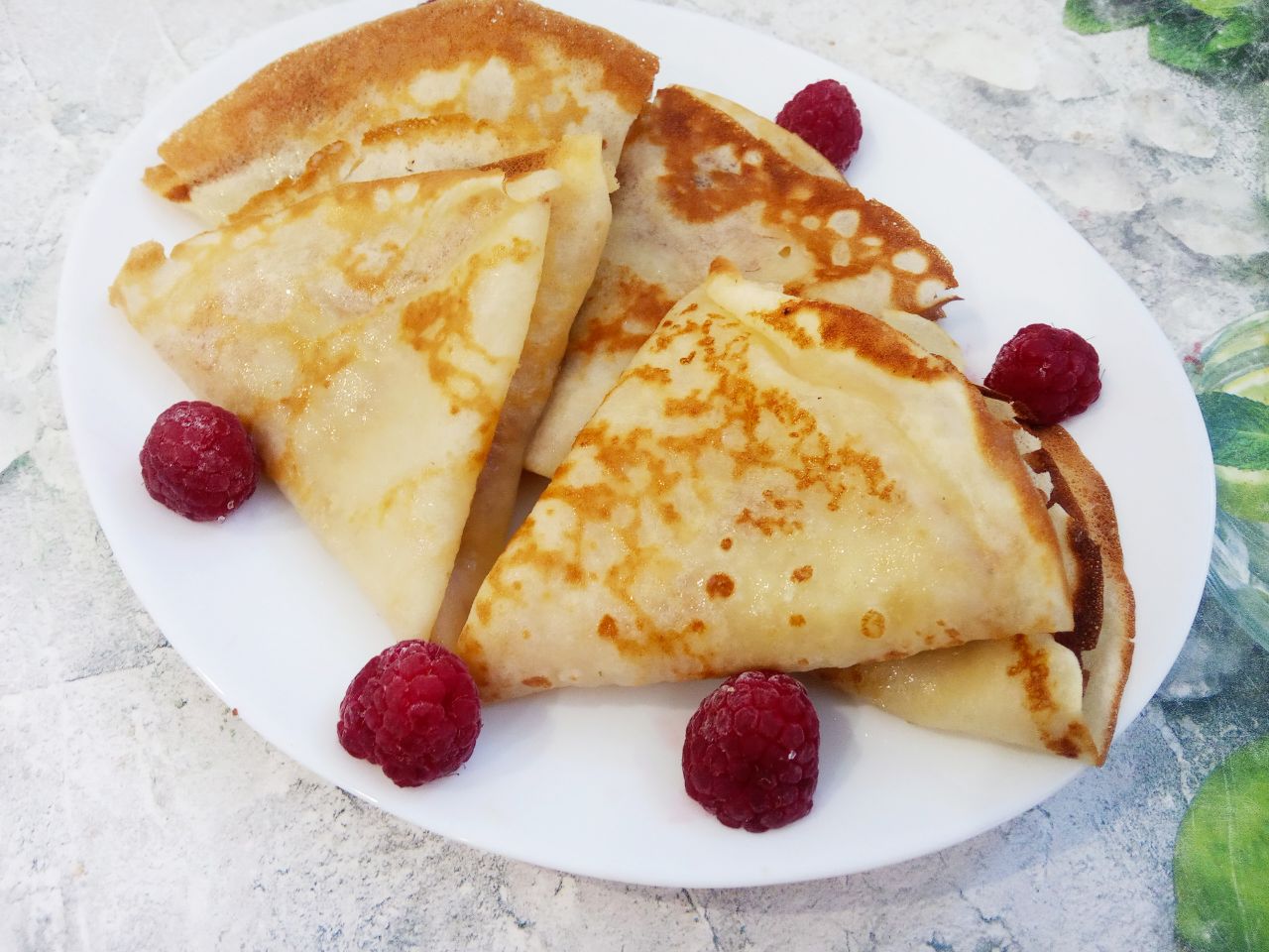 Блины с джемом или сливочным маслом, вкусно и просто