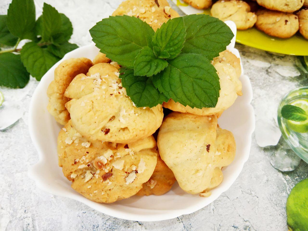 Рецепт печенья на растительном масле с ореховой крошкой
