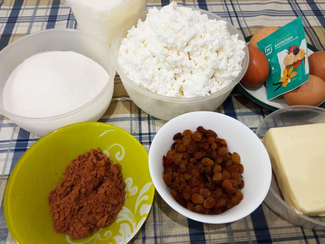 Шоколадная творожная пасха с изюмом и цукатами