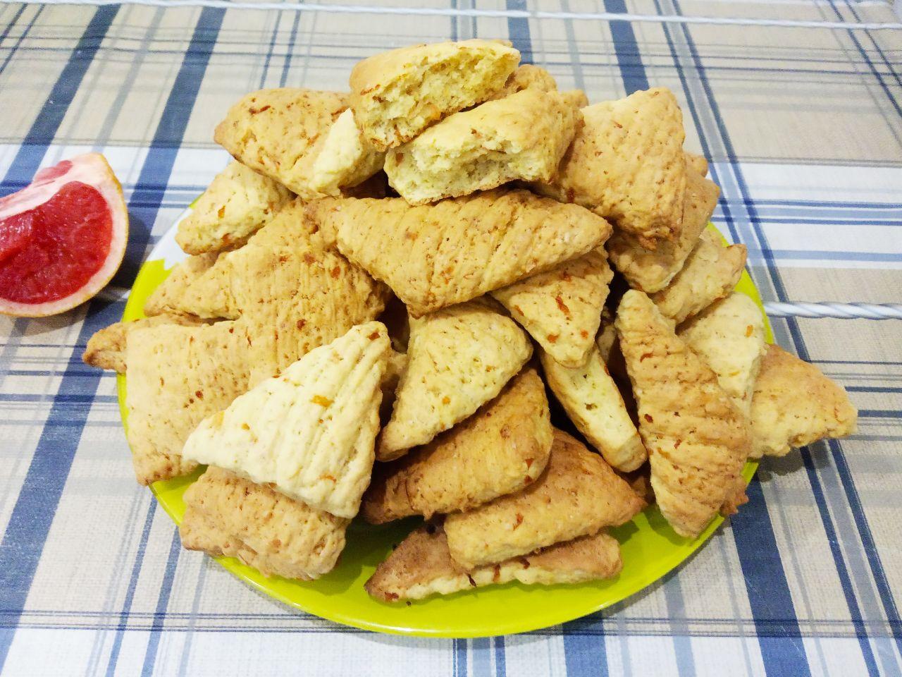 Простой рецепт грейпфрутового печенья, просто и вкусно