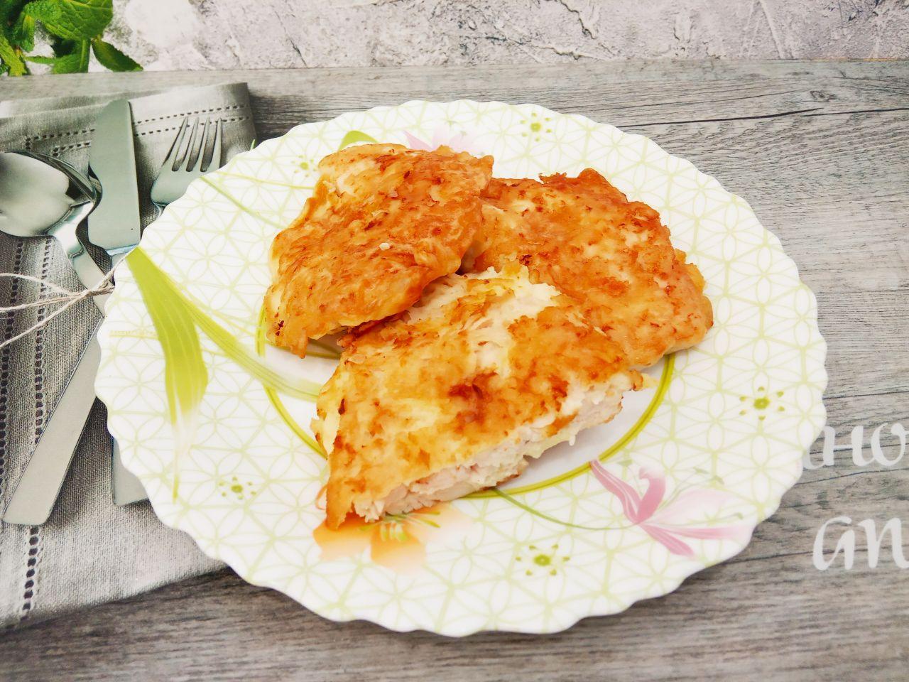 Аппетитная курочка в яично-сырном кляре
