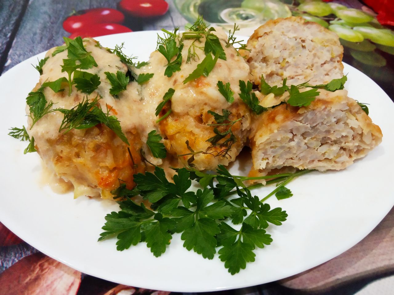 Ленивые голубцы, запеченные в духовке, вкусные и сытные