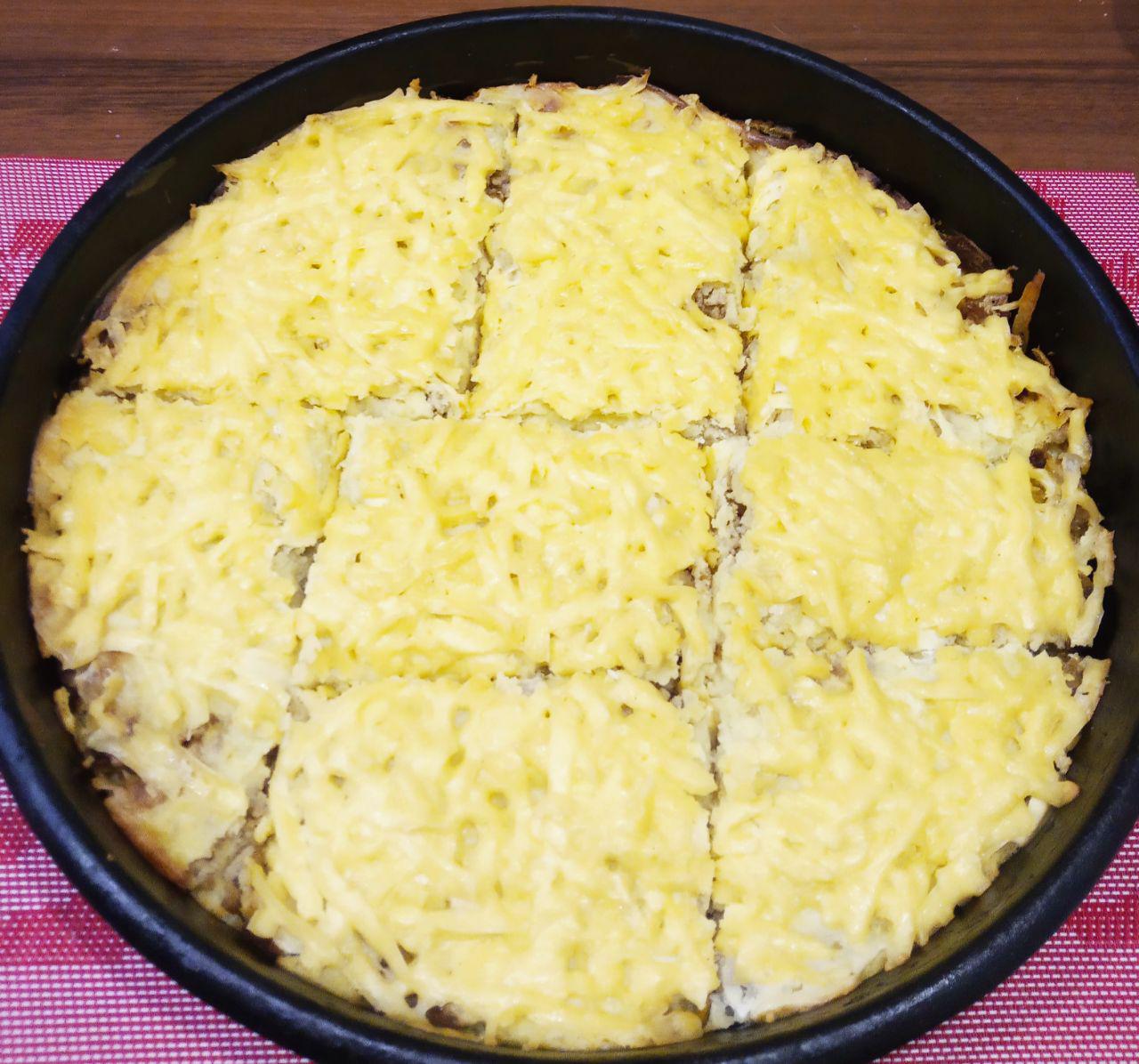 Картофельная запеканка с мясом и сыром