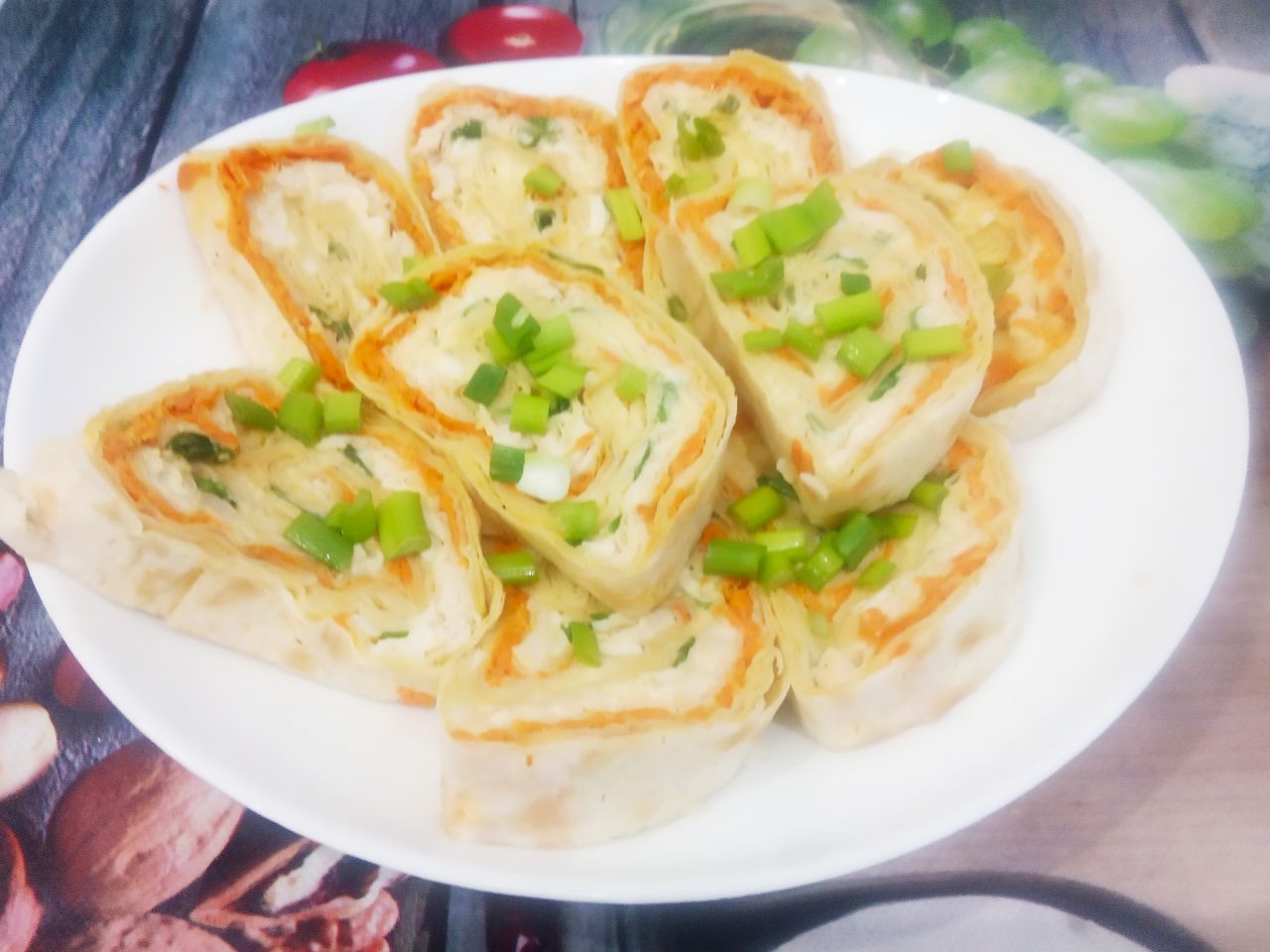Лаваш с начинкой из сыра, овощей и мяса, просто и вкусно